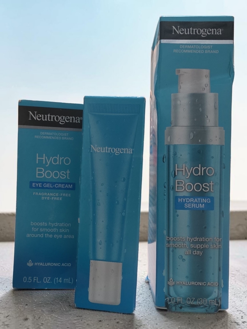 Neutrogena Hydro Boost Eye Gel-Cream & Hydrating Serum - Blue